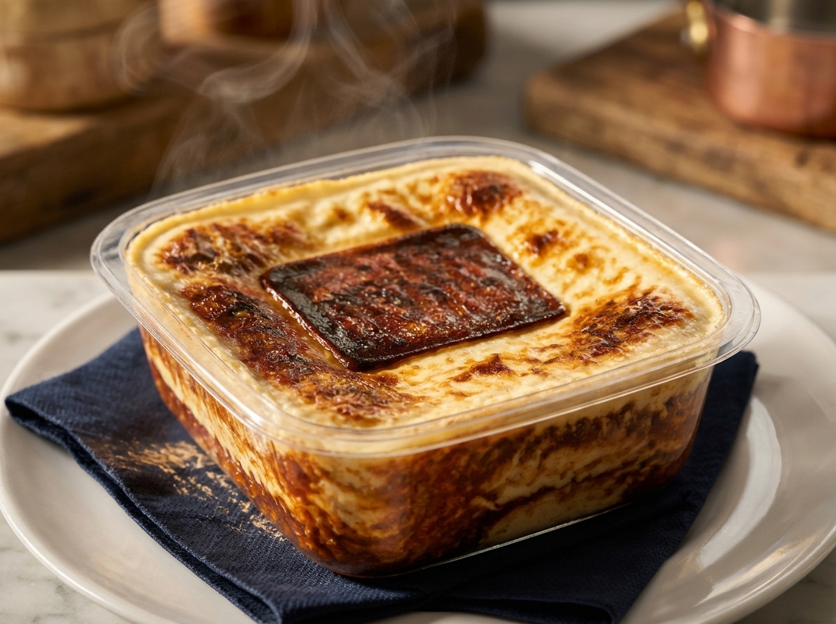 Lasaña Clásica al Forno — fotografía del plato emplatado